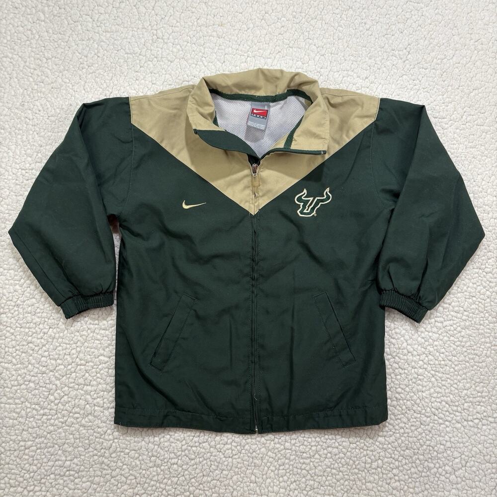 Vintage Nike Team University South Florida USF Bulls Jacket Youth Boys Size 6